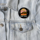 Badge Rond 5 Cm Brr-ger Funny congeler Burger Pun Dark BG (En situation)