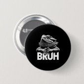 Badge Rond 5 Cm Bruh Dragon Barbu (Devant & derrière)