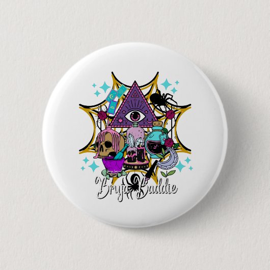 Badge Rond 5 Cm Bruja Baddie (Devant)