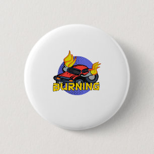 Badge Rond 5 Cm Brûler