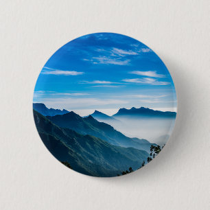Badge Rond 5 Cm Brume matinale de la montagne