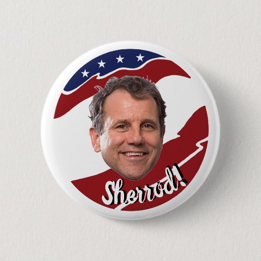 Badge Rond 5 Cm Brun 2020 de Sherrod (Devant)