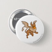 Badge Rond 5 Cm Brun d'aire (Devant & derrière)