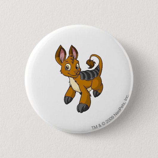 Badge Rond 5 Cm Brun de Bori (Devant)