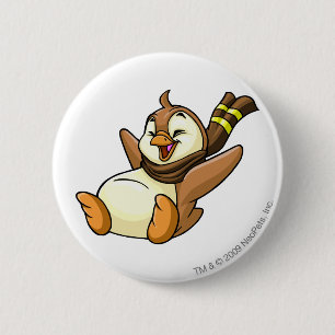 Badge Rond 5 Cm Brun de Bruce