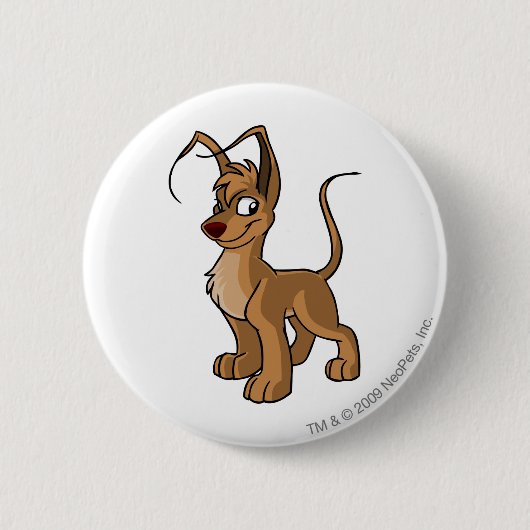 Badge Rond 5 Cm Brun de Gelert (Devant)