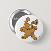 Badge Rond 5 Cm Brun de Grundo (Devant & derrière)