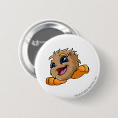 Badge Rond 5 Cm Brun de JubJub (Devant & derrière)