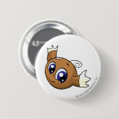 Badge Rond 5 Cm Brun de Kiko (Devant & derrière)