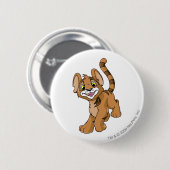 Badge Rond 5 Cm Brun de Kougra (Devant & derrière)