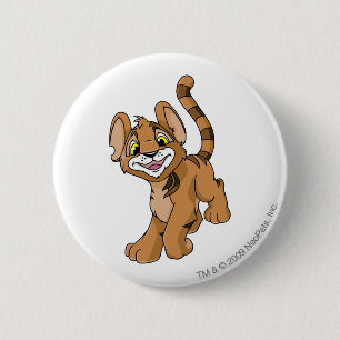 Badge Rond 5 Cm Brun de Kougra