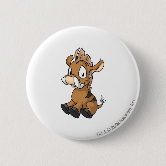 Badge Rond 5 Cm Brun de Moehog (Devant)