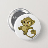 Badge Rond 5 Cm Brun de Mynci (Devant & derrière)