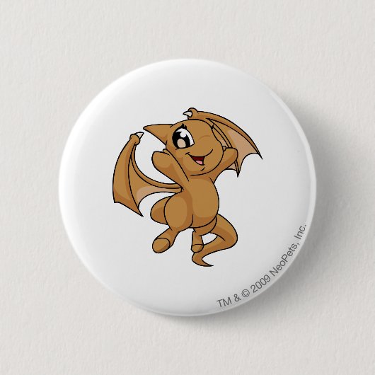 Badge Rond 5 Cm Brun de Shoyru (Devant)