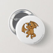 Badge Rond 5 Cm Brun de Shoyru (Devant & derrière)