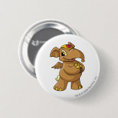 Badge Rond 5 Cm Brun d'Elephante (Devant & derrière)