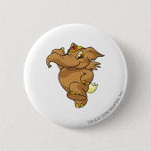 Badge Rond 5 Cm Brun d'Elephante (Devant)