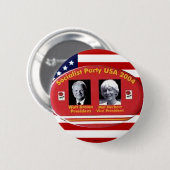 Badge Rond 5 Cm Brun-Herbert - bouton (Devant & derrière)