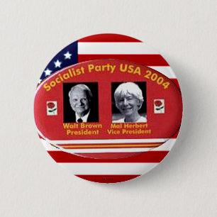 Badge Rond 5 Cm Brun-Herbert - bouton