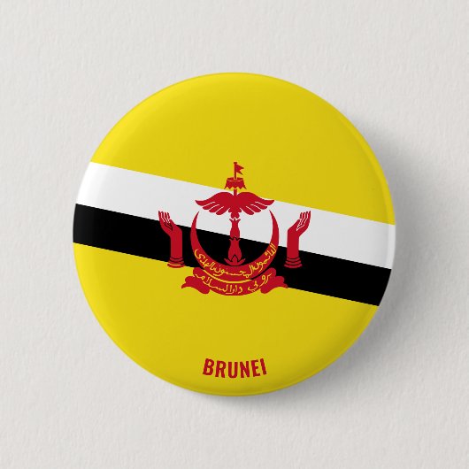 Badge Rond 5 Cm Brunei Drapeau charmant patriotique (Devant)