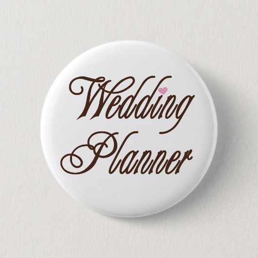 Badge Rond 5 Cm Bruns chics de wedding planner (Devant)