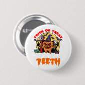 Badge Rond 5 Cm Brush Your Teeth Funny Dental Hygiène Pun (Devant & derrière)