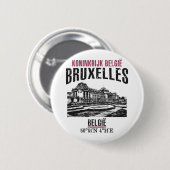 Badge Rond 5 Cm Bruxelles (Devant & derrière)