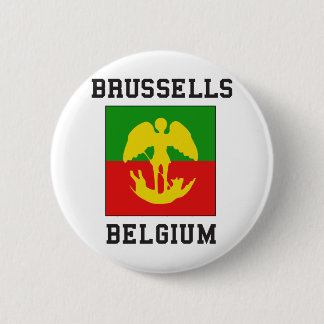 Badge Rond 5 Cm Bruxelles Belgique