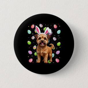 Badge Rond 5 Cm Bruxellois Griffon Chien Joyeux Chasse Aux Oeufs D