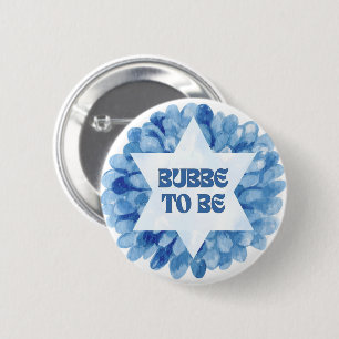 Badge Rond 5 Cm "Bubbe to Be" Amusante Nouvelle aquarelle juive gr