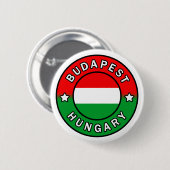 Badge Rond 5 Cm Budapest Hongrie (Devant & derrière)