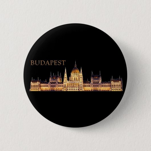 Badge Rond 5 Cm Budapest Travel Souvenir (Devant)