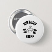 Badge Rond 5 Cm Buff d'histoire drôle George Washington Workout , (Devant & derrière)