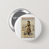 Badge Rond 5 Cm Buffalo Bill's Wild West Show avec Annie Oakley (Devant & derrière)