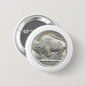 BADGE ROND 5 CM BUFFALO NICKEL (Devant & derrière)