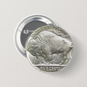 BADGE ROND 5 CM BUFFALO NICKEL (Devant & derrière)