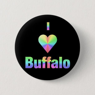 Badge Rond 5 Cm Buffalo -- Pastels