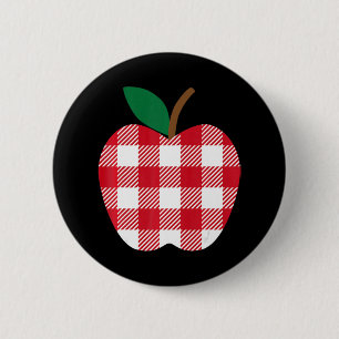 Badge Rond 5 Cm Buffalo Pomme Bienvenue Retour à l'école Enfants f