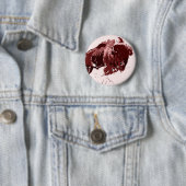 Badge Rond 5 Cm Buffle - Bison (En situation)