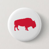 Badge Rond 5 Cm Buffle rouge (Devant)