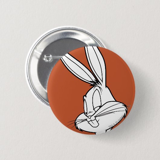 Badge Rond 5 Cm BUGS BUNNY™ Mischievous (Devant & derrière)