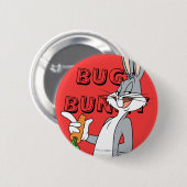 Badge Rond 5 Cm BUGS BUNNY™ With Carrot (Devant & derrière)
