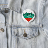 Badge Rond 5 Cm Bulgare Girl (En situation)
