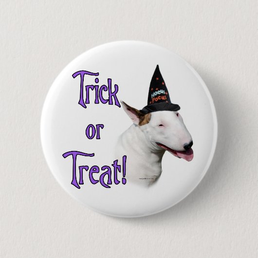 Badge Rond 5 Cm Bull Terrier Trick (Devant)