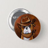 Badge Rond 5 Cm Bulldog (Devant & derrière)