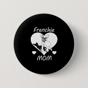 Badge Rond 5 Cm Bulldog Frenchie 1
