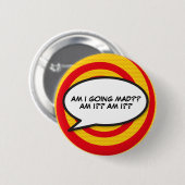 Badge Rond 5 Cm Bulle de bande dessinée dans le style Pop Art (Devant & derrière)