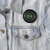 Badge Rond 5 Cm bulle fractale (En situation)