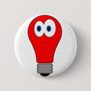 Badge Rond 5 Cm Bulle rouge