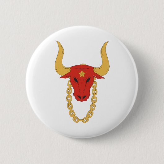 Badge Rond 5 Cm Bulle rugueuse | Bull | OX (Devant)